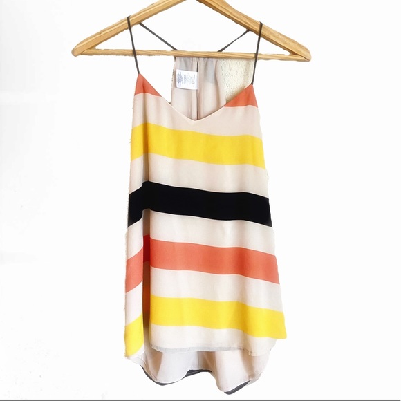 Express Striped V Neck Tank/Cami Top - Picture 4 of 9